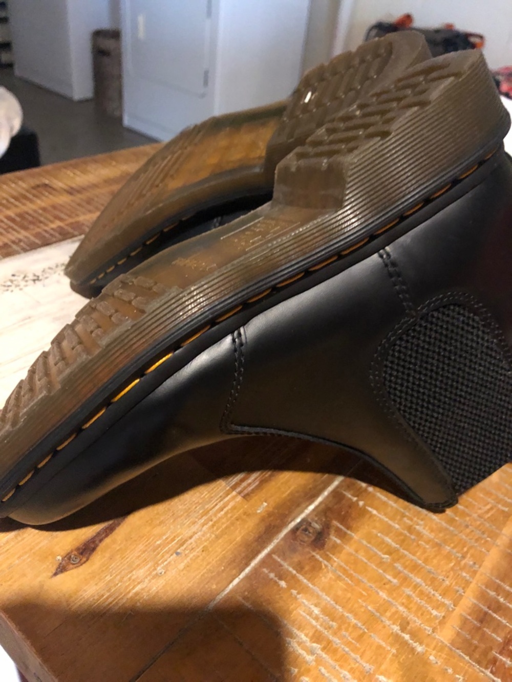 Dr. Martens Black Chelsea Boots with Yellow Stitching - Picture 7 of 7